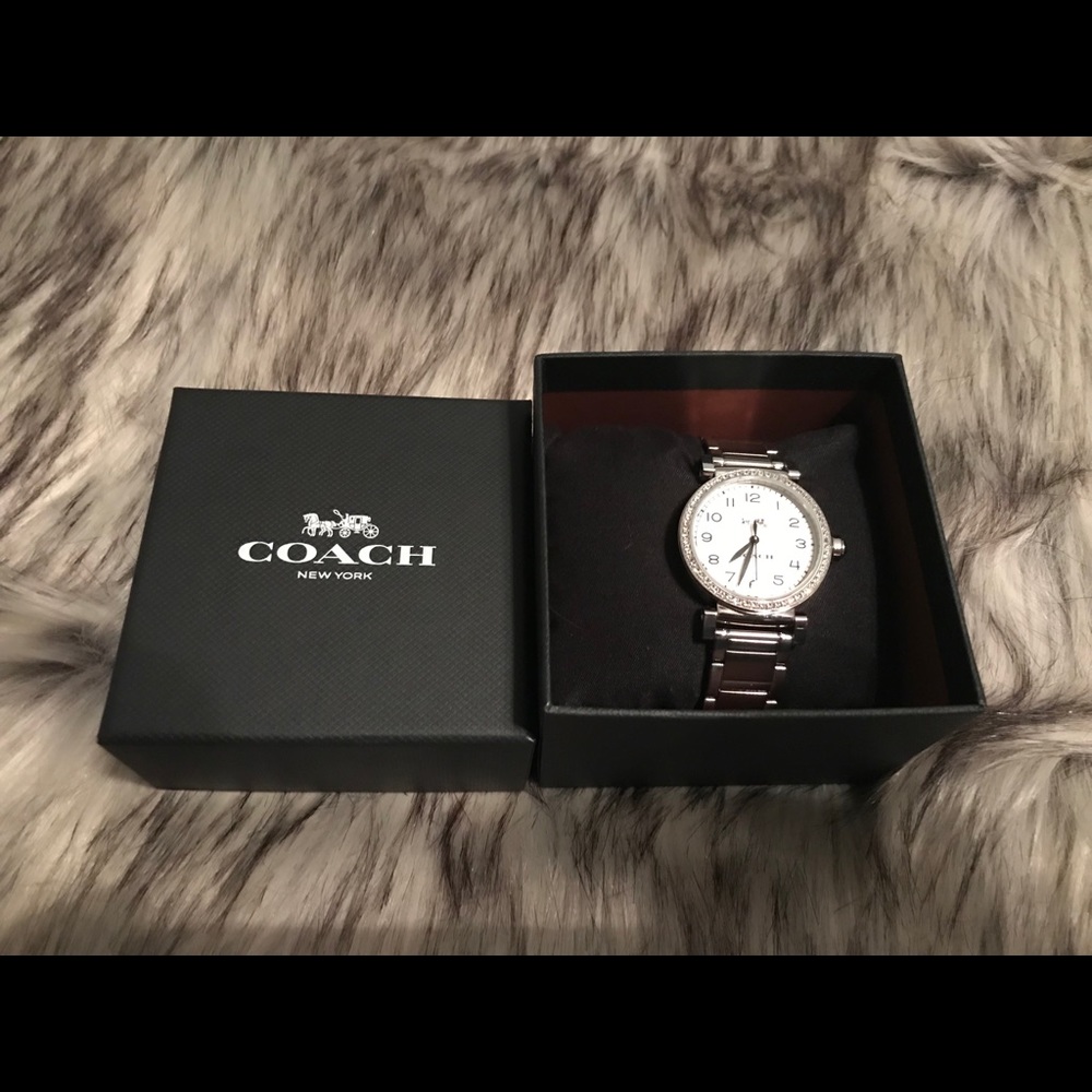 COACH Madison Silver Dial Stainless Ladies Watch